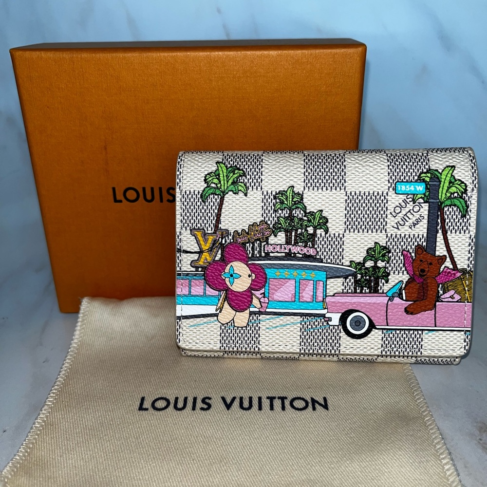Louis Vuitton Victorine Vivienne Wallet in Damier Azur